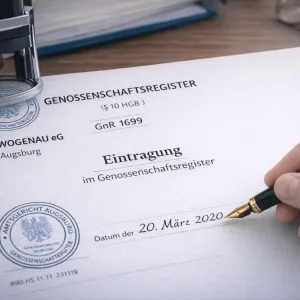 Eintragung Genossenschaftsregister