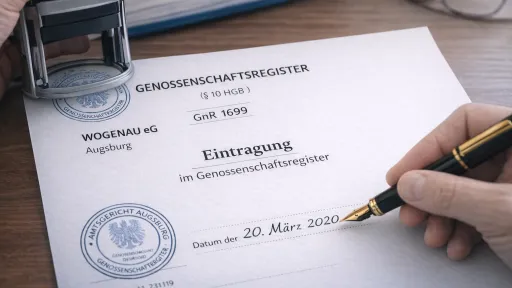 Eintragung Genossenschaftsregister