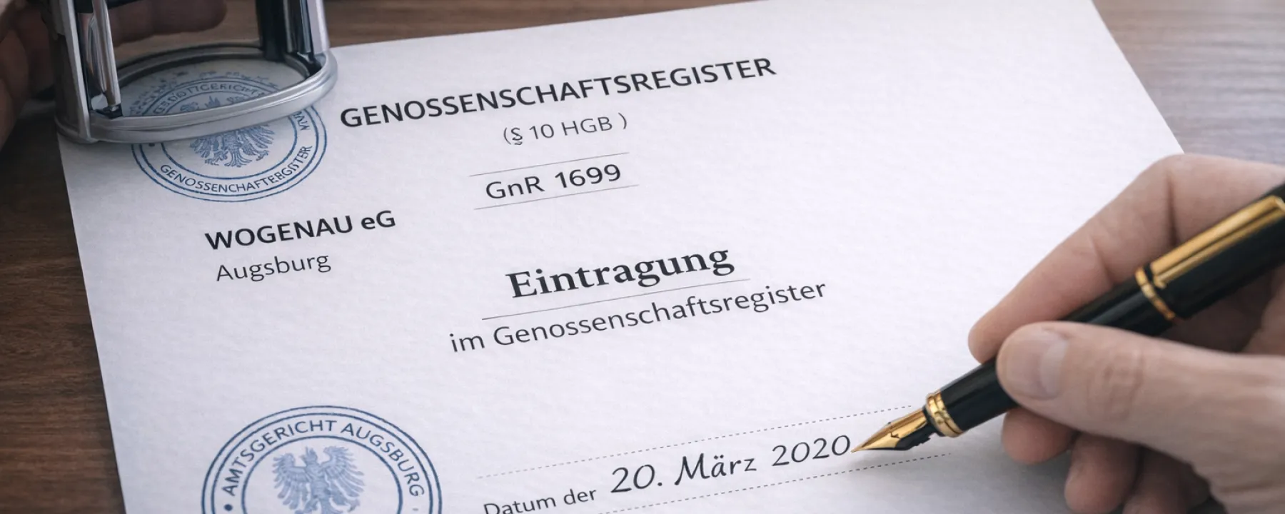 Eintragung Genossenschaftsregister