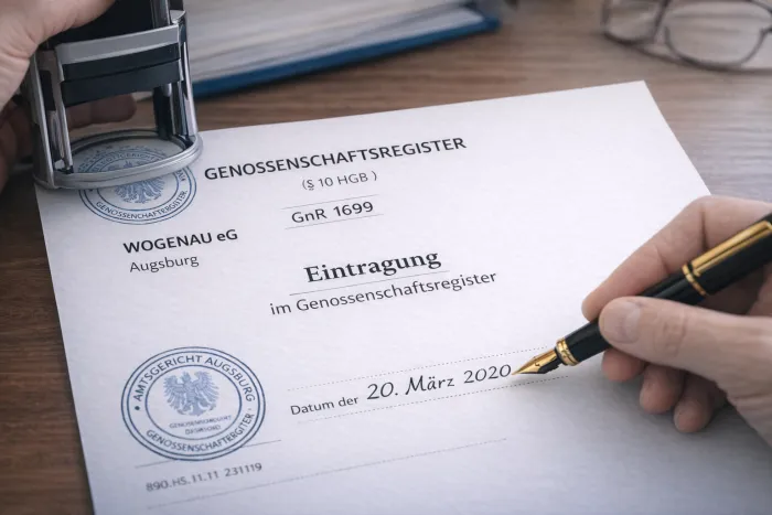 Eintragung Genossenschaftsregister